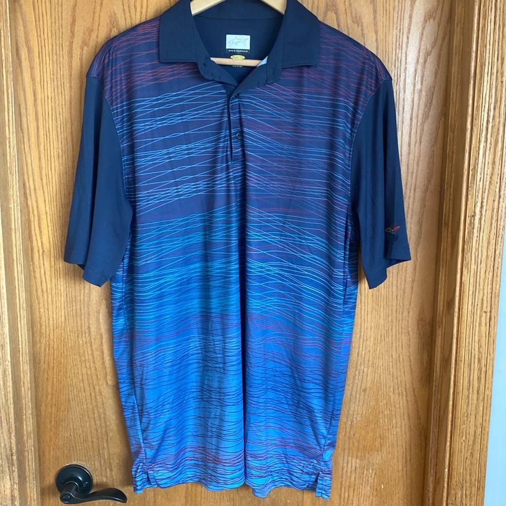 Greg Norman golf polo, L